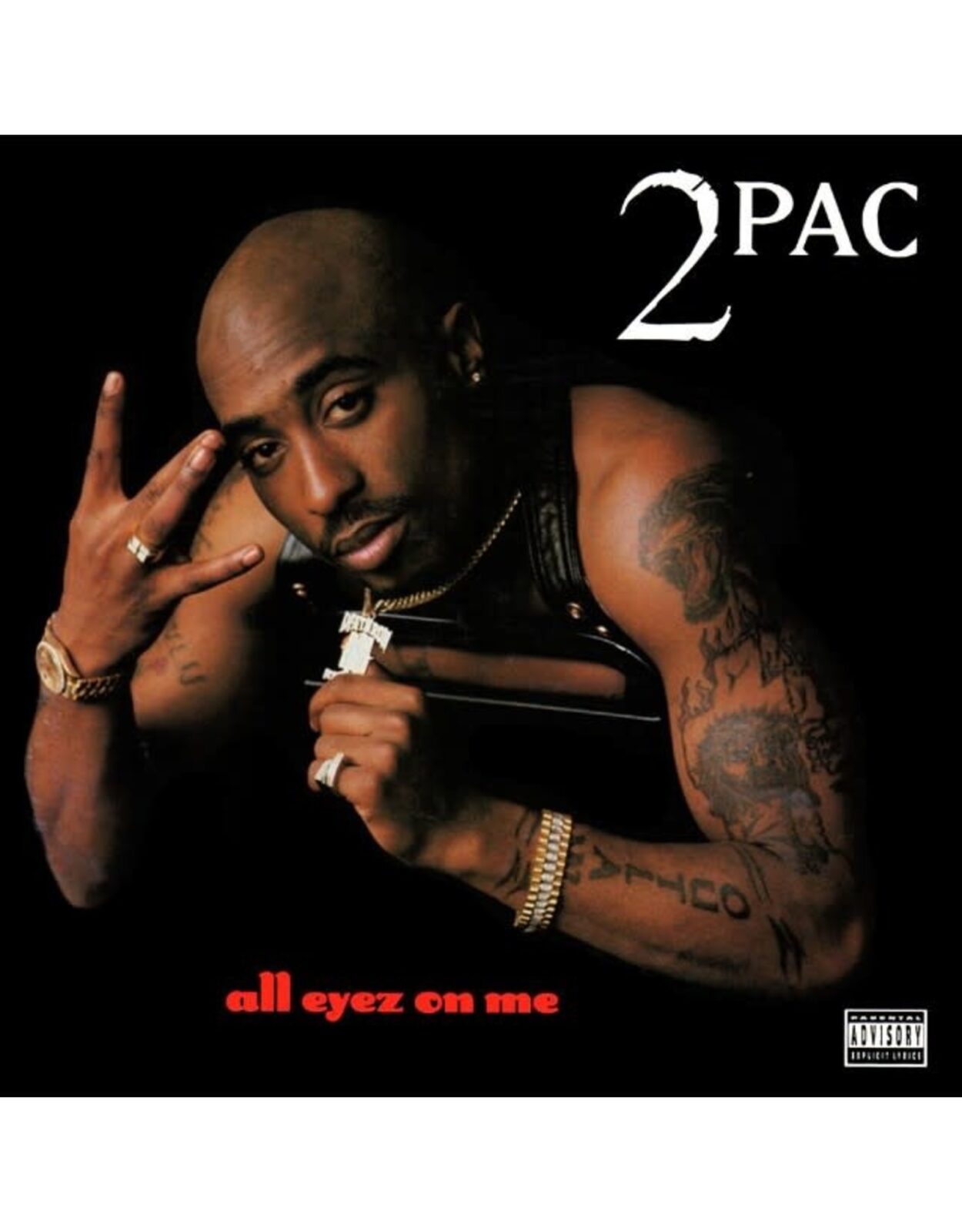 The cover for All Eyes on me by Tupac